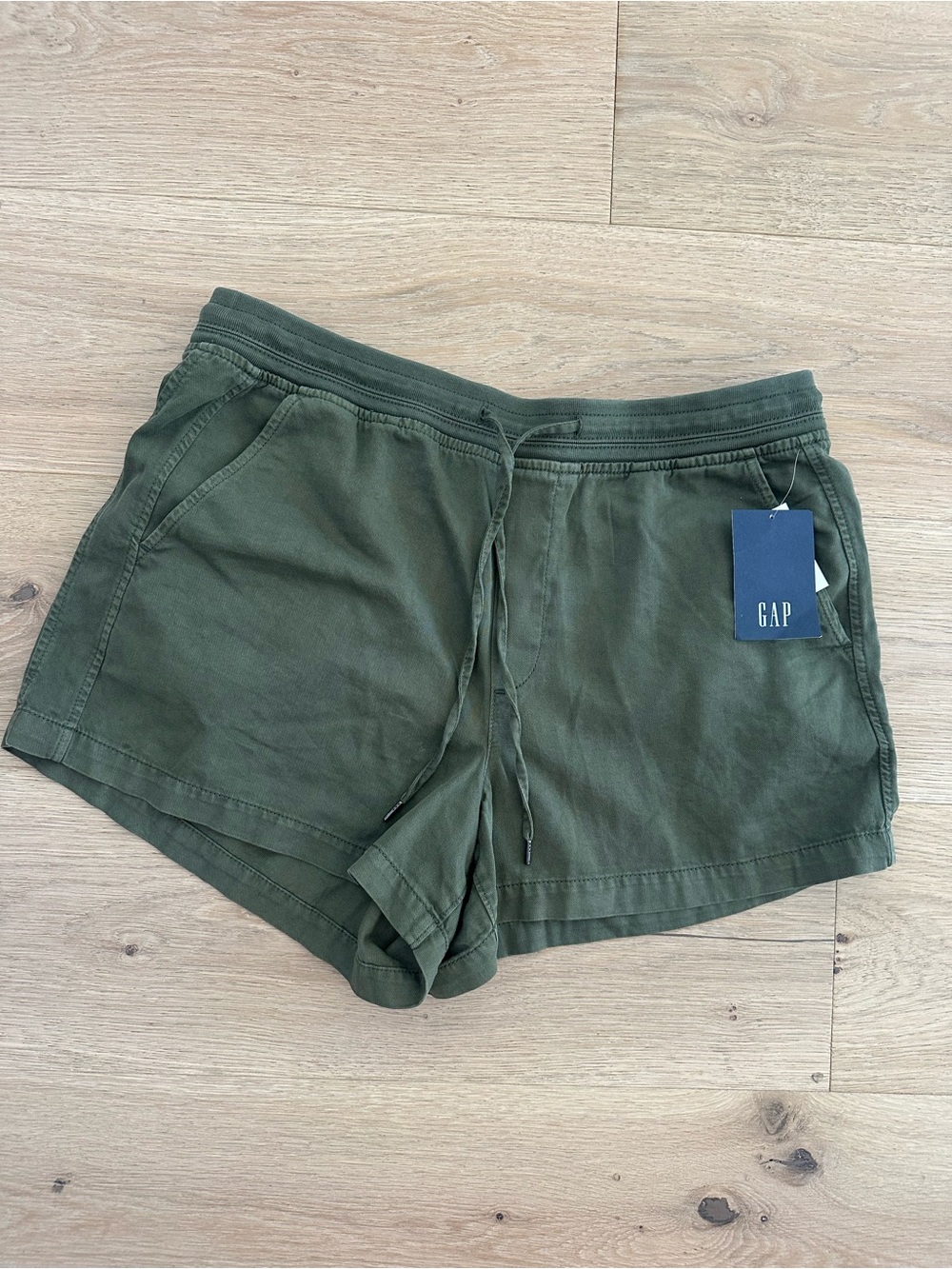 NWT GAP Olive Drawstring Women's cotton blend Shorts